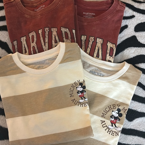 💐Shop Spring 💐Kids T Shirts Mickey Mouse M & L, Harvard Sm or Med - Picture 2 of 8